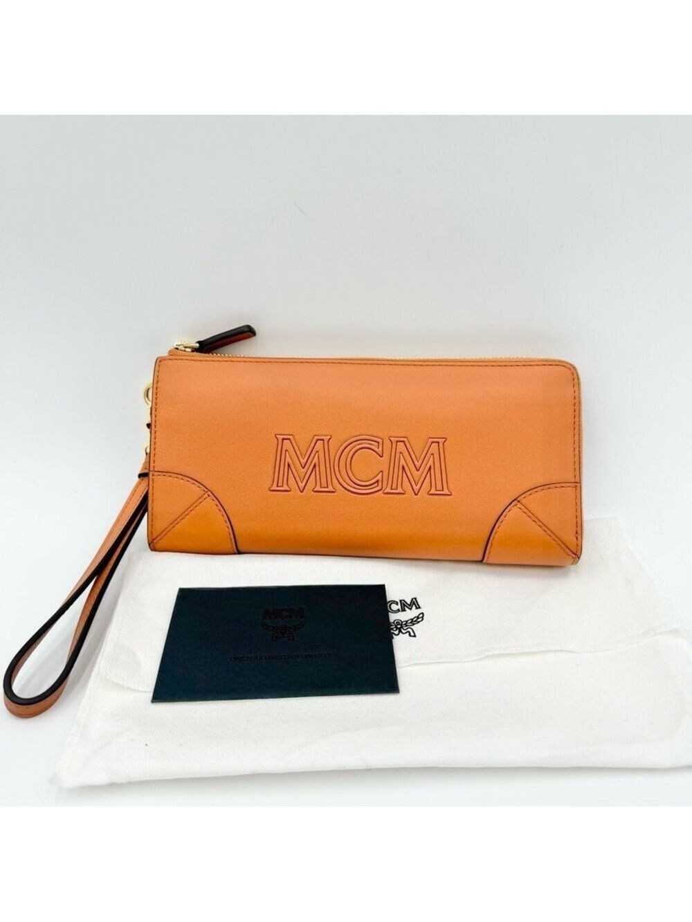 MCM Leather Zip Wallet